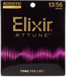 Cordes de guitare acoustique Elixir 21102 Attune en bronze phosphoreux - .013-.056