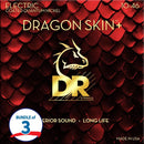 DR Handmade Strings DEQ-10-3PK Dragon Skin+ Electric Guitar Strings (Quantum Nickel Coated, 3 Pack) - Medium .010-.046