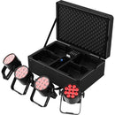 Projecteur LED RGBA sur batterie Chauvet DJ FREEDOMPARQ12X4 (Kit de 4 projecteurs)