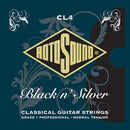 Cordes pour guitare classique Rotosound BLACK N' SILVER - Tension normale