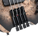 Cort SPACE 4 Headless Electric Bass Guitar (Star Dust Black)