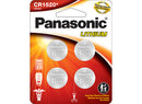Panasonic CR1620PA4BL CR1620 3.0 Volt Lithium Coin Cell Batteries - 4 Pack