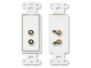 RDL D-PHN2 Dual RCA Jack Wall Plate