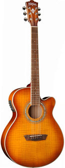 Guitare électro-acoustique Washburn EA15ITB-A Festival Series (Ice Tea Burst Flame Maple)