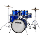 DDrum D1 JUNIOR 5-Piece Complete Drum Set With Cymbals (Cobalt Blue)
