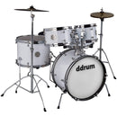 Batterie complète DDrum D1 JUNIOR 5 pièces avec cymbales (blanc uni)