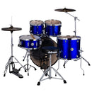 Batterie complète DDrum D2 5 pièces avec cymbales (bleu cobalt)