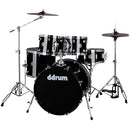 Batterie complète DDrum D2 5 pièces avec cymbales (noir minuit)