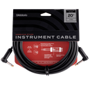 D'Addario PW-AMSGRR-20 American Stage Right To Right Angle Instrument Cable - 20ft
