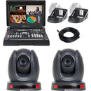 Pack Datavideo EZ STREAMING C avec 2 caméras PTZ et studio de streaming portable