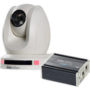 Datavideo PTC-140TW-12 HDBaseT PTZ Camera With 20x Optical Zoom And HBT-12 HDBaseT Receiver Box (White)