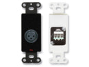 Rdl db-xlr3f xlr 3 broches plaque murale femelle femelle