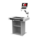 Odyssey DJSTUDIO-W DJ Studio Podium (White) - 37in