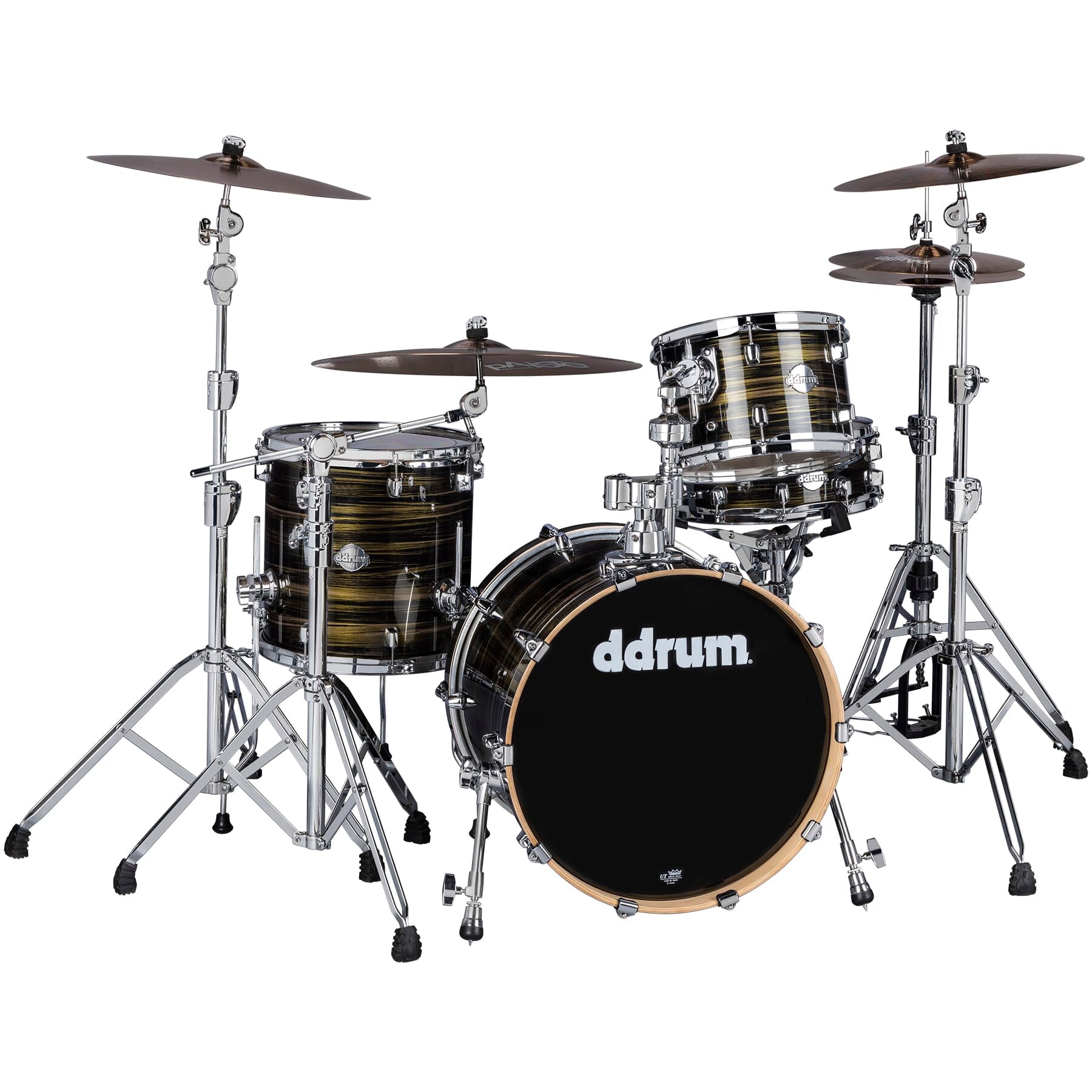 DDrum DOMINION Birch 4-Piece Shell Pack (Brushed Olive Metallic Wrap)