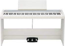 Korg B2SPWH 88-Key Digital Piano with Stand and Three-Pedal System (White)