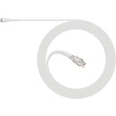Microphone cravate omnidirectionnel basse sensibilité DPA 4061-OP-C-W03 avec adaptateur LEMO 3 broches pour émetteurs Lectrosonics SSM et Sennheiser SK (blanc)