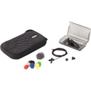 Microphone cravate omnidirectionnel basse sensibilité DPA KIT-4071-OP-EMK avec kit d'accessoires ENG/EFP (noir)
