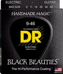 Cordes DR Handmade Strings BKE-9/46 pour guitare électrique, tirant léger à fort - 9-46