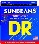 Cordes DR Handmade SNMR5-45 5 pour guitare basse électrique, tirant moyen (45-125).