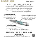 Cordes DR Handmade Strings DEQ7-10/64 Dragon Skin+ pour guitare électrique 7 cordes - 10-64
