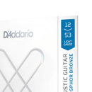 D'Addario XSAPB1253JC Light Coated Acoustic Guitar Strings - 12-53