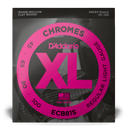 D'Addario ECB81S Chromes Plat enroule à l'échelle courte 45-100
