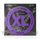 D'Addario ECG24 Chromes Flat Wound JAZZ LIGHT 11-50
