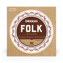 D'Addario EJ32 Folk Nylon Silver Wound/Black Nylon