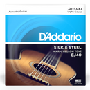 D'Addario EJ40 Silk & Steel 6-String Silverplated Wound