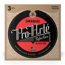 D'Addario EJ45-3D Pro Arte Argent/Clair/Normal - Paquet de 3