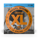 D'Addario EXL140 L-TOP H-BTM 10-52 enroulé en nickel