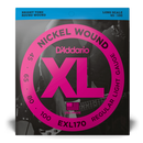 D'Addario EXL170 Nickel à plaie ronde LONGUE ÉCHELLE 45-100