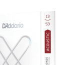 D'Addario XSAPB1353 Hybrid Light Coated Acoustic Guitar Strings - 6