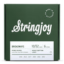 Stringjoy SJ-BR1052 Electric Guitar Strings Heavy Bottom Light - 10-52