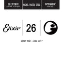 Elixir 16226 Anti-Rust Optiweb Coated Electric Guitar Single Strings - .026