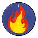 Serato Control Vinyl Emoji Series - Flame/Record (Paire) 