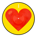 Serato SCV-PS-EMJ-3 Emoji Series Reversible Control Vinyl (Pair, Donut/Heart) - 12in