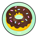 Serato SCV-PS-EMJ-3 Emoji Series Reversible Control Vinyl (Pair, Donut/Heart) - 12in
