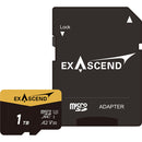 Exascend EX1TUSDU1-AD 1TB Catalyst UHS-I MicroSDXC Memory Card With SD Adapter