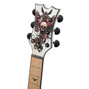 Dean EX RES - Guitare électro-acoustique d'exposition avec touche en érable et graphique personnalisé - Blanc