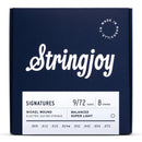 Stringjoy SJ-BAL98 8 Electric Guitar Strings Balanced Super Light - 9-72