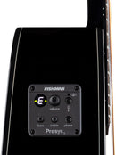 Luna FAU PHX BLK Fauna Phoenix Acoustic/Electric Guitar (Classic Black)