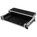 Odyssey FZGSRANE4W1 RANE FOUR 1U Flight Case avec plate-forme et roues pour ordinateur portable de style Glide