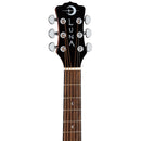 Luna GYPSY EXOTIC Acoustic/Electric Guitar (Black/White Ebony)