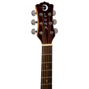 Luna GYPSY Exotic Zebrawood 6-String Grand Concert Cutaway Guitare électrique acoustique - Naturel brillant 