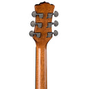 Luna GYPSY Exotic Zebrawood 6-String Grand Concert Cutaway Guitare électrique acoustique - Naturel brillant 