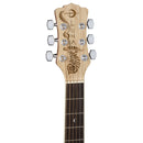 Luna HEN PA SPR Henna Paradise Acoustic/Electric Guitar (Satin Natural)