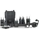 Hollyland HL-SOLIDCOMM1PRO-8B-DH Solidcom M1 Pro Full-Duplex Wireless Intercom System With 8 Beltpacks & Dual-Ear Headsets - 1.9 GHz