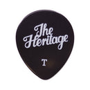 Heritage Guitars HER-PICKS-12-THN Médiators de guitare vintage en celluloïd fin (Noir) - Lot de 12