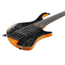 Basse électrique Ibanez EHB1135MSSKL 5 cordes sans tête et multi-diapason (Silver Wave Black Low Gloss)